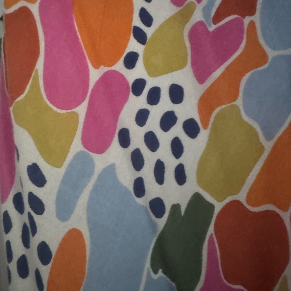 Thml Cotton Multicolor Abstract Pattern Maxi Dress - image 4